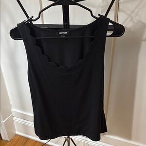 Express Black Tank Top Fitted Knit